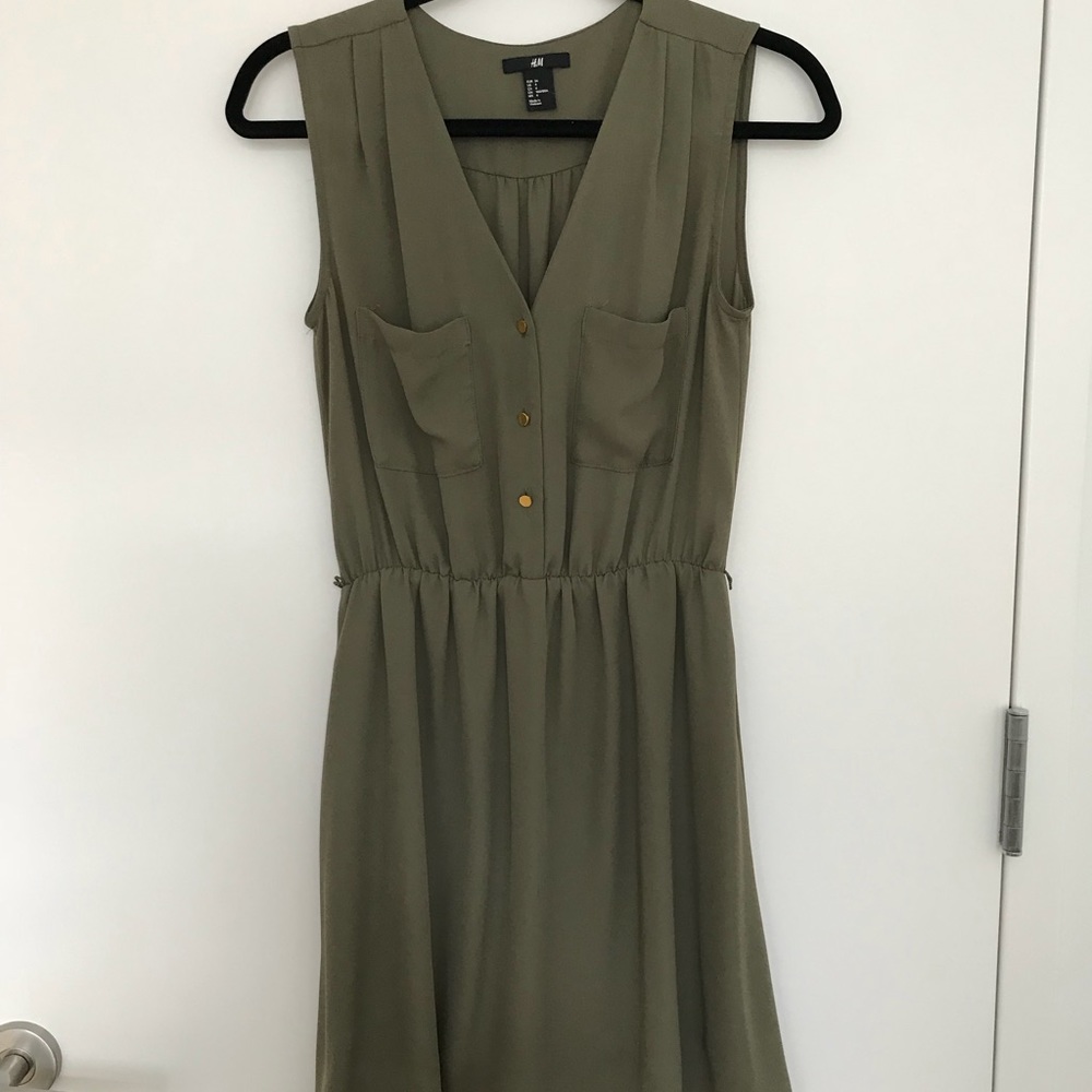 Army Green Cocktail Dress